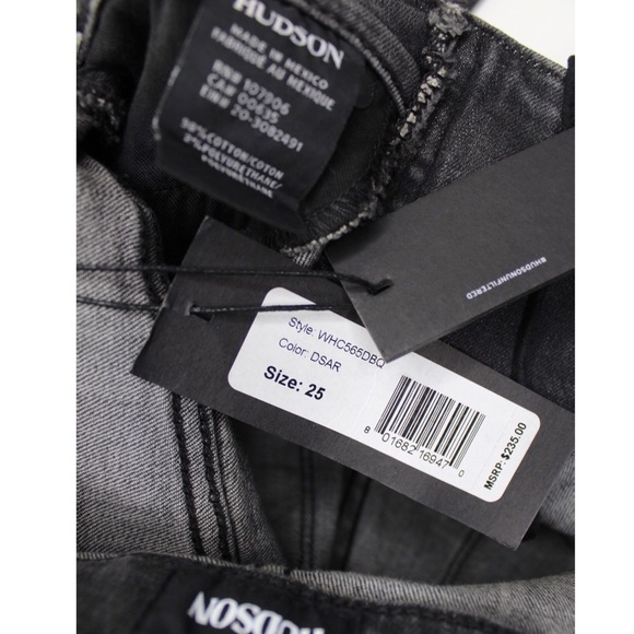 Hudson High-Rise Vintage Wash Lace-Up Flare Crop Boot 25 - Picture 10 of 10